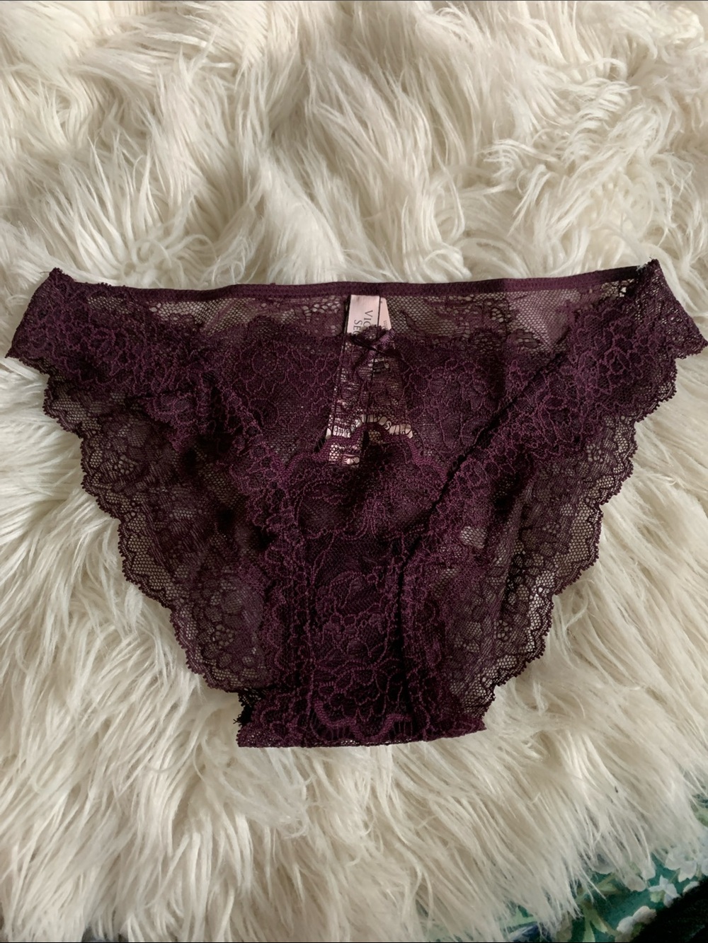 Victoria's Secret Plum Lace Bikini Panty